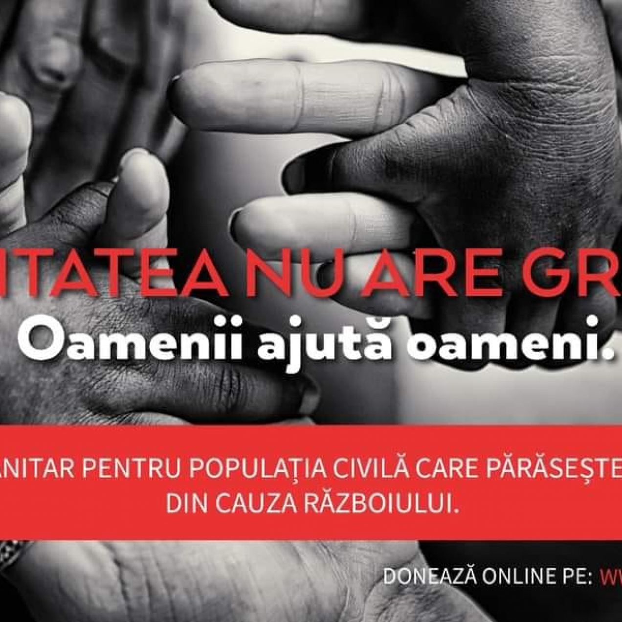 Crucea Roșie Română lansează apelul umanitar “Umanitatea nu are granițe”